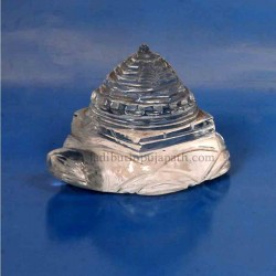 Crystal Meru Yantra-Crystal Shriyantra On Tortoise