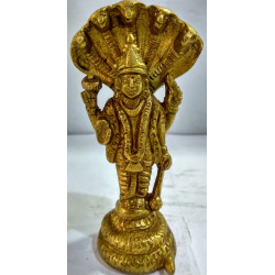 Brass Lord Vishnu Idol