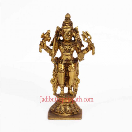 A Superb Quality Veerbhadra Idol In Brass