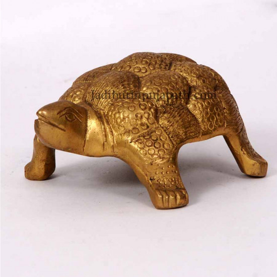 Tortoise Statue In Pure Brass Material Small