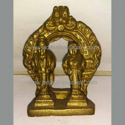 Vitthal-Rukmini Brass Idol