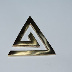 Helix Vastu Triangle-Vastu Energy Helix- Pure Brass Material