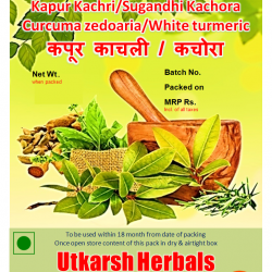 Kapur Kachri/ Sugandhi Kachora  Powder-Churna -कपूर काचली Curcuma zedoaria / White turmeric/Pure Single Herb Powder